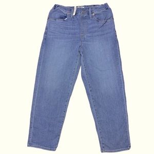 Madewell Pull-On Straight Jeans In Keefe Wash Size 29